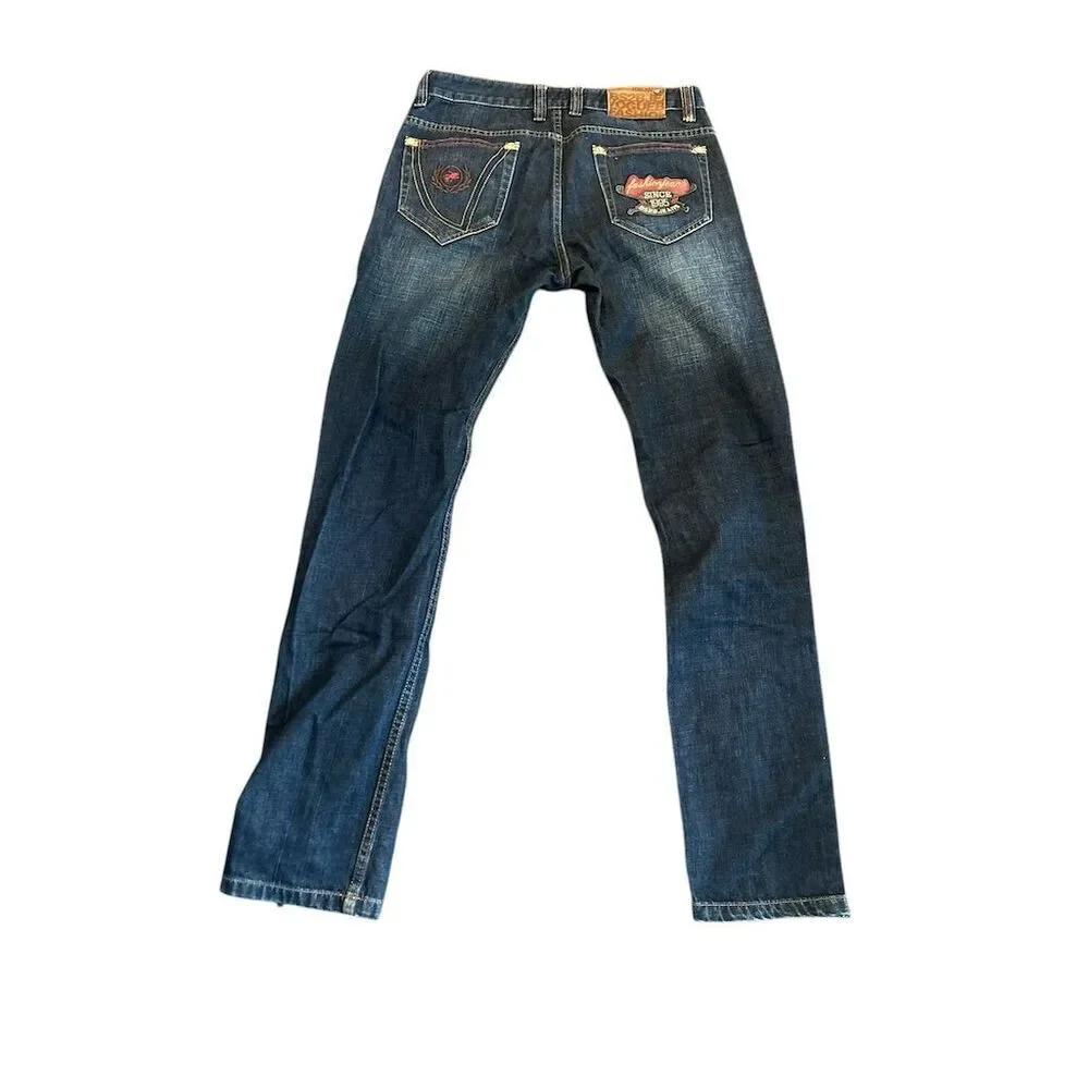 BSB2 Men's Straight Jeans Size 32 x33‎ Faded Blue Wash Denim